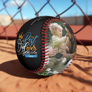 Best Dad Ever Father's Day Photo Baseball