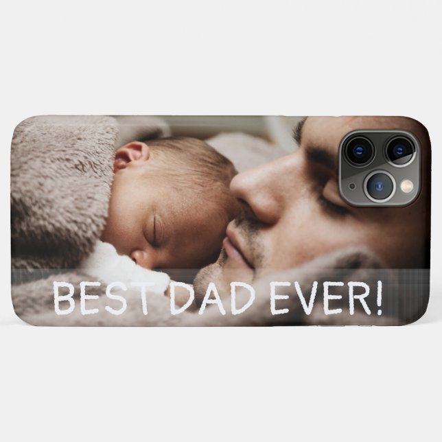 Best Dad Ever Father's Day Photo Case-Mate iPhone Case (Back (Horizontal))