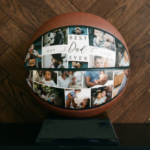 Best Dad Ever Father's Day Photo Collage  Basketball