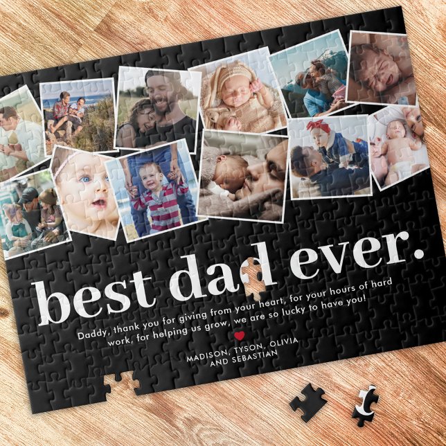 Best Dad Ever Father's Day Photo Collage Jigsaw Puzzle (Creator Uploaded)