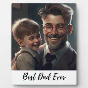 Best Dad Ever   Father's Day Photo Collage Plaque