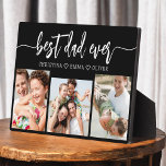 Best Dad Ever - Father's Day Photo Collage Plaque<br><div class="desc">Celebrate your dad with the "Best Dad Ever" Father's Day Photo Collage Plaque, a heartfelt tribute to the man who means the world to you. This beautifully crafted plaque features a high-quality, customisable photo collage, allowing you to showcase cherished memories and special moments. The collage is elegantly arranged around the...</div>