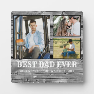 Best Dad Ever Father's Day Rustic Wood  Plaque
