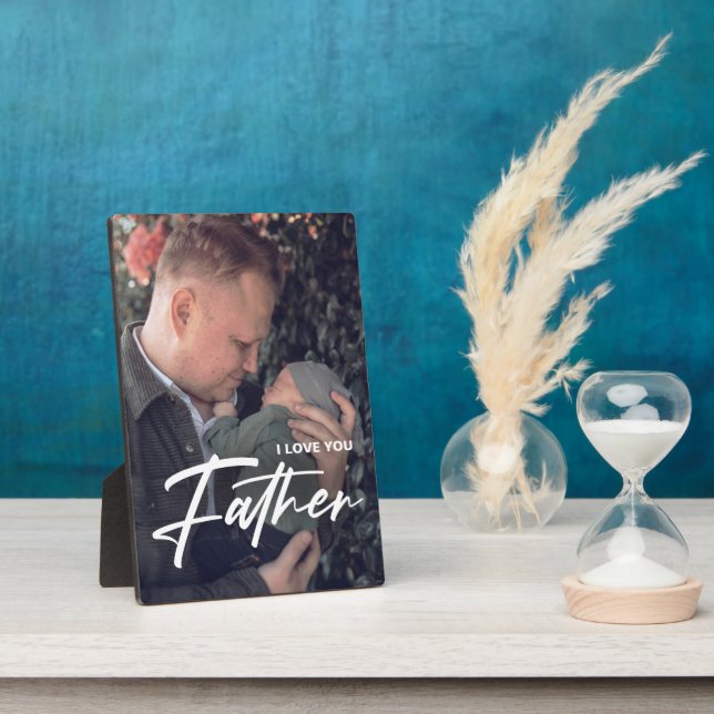 Best Dad Ever | Father's Day | Thank You Photo Plaque (Side)