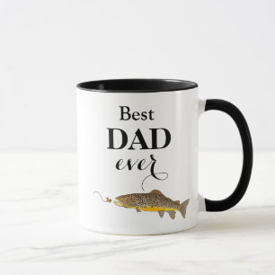 Best Dad Ever Father's Day Trout Fly Fishing Mug