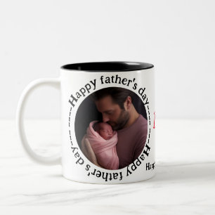 Best dad ever father's day  Two-Tone coffee mug