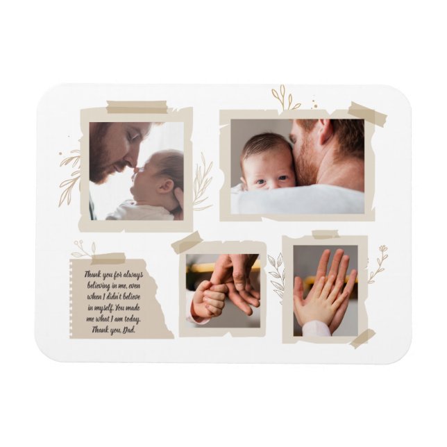 Best Dad Ever, first fathers day, happy father day Magnet (Horizontal)