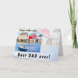 Best Dad Ever- Fisherman-Sailor Father's Day Card