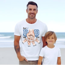 Best Dad Ever Fist Bump Shirt - 4 Kids Names