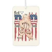 Best Dad Ever – Fist Bump USA Flag - 2 Kids