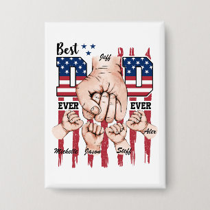 Best Dad Ever – Fist Bump USA Flag - 4 Kids