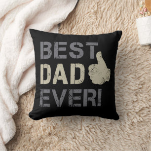 Best Dad Ever for Father's Day Vintage Thumb Up Cushion