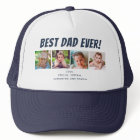 Best Dad Ever Four Photos Navy Blue