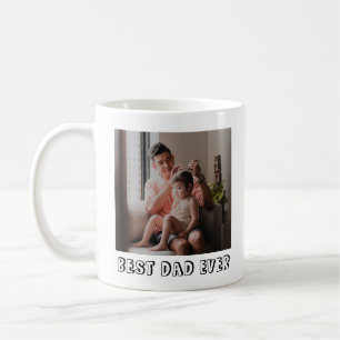 Best Dad Ever Full Photo Custom Personalized Coffee Mug