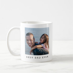 Best Dad Ever Full Photo Personalised Coffee Mug