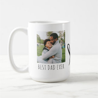 Best Dad Ever Full Photo Personalised Coffee Mug