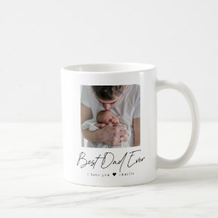 Best Dad Ever Full Photo Personalised Coffee Mug