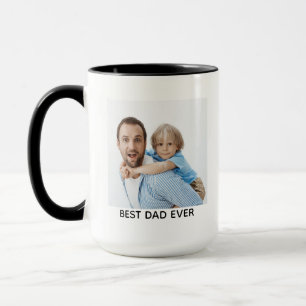 Best Dad Ever Full Photo Personalised Mug