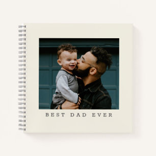 Best Dad Ever Full Photo Personalised  Notebook