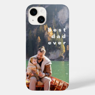 Best Dad Ever Full Photo Personalised Overlay Case-Mate iPhone 14 Case