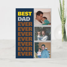 Best Dad Ever – Funny Customisable Card for Dad