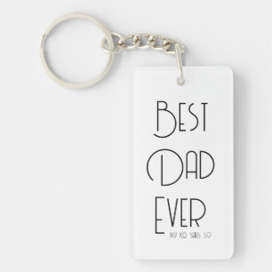 Best Dad Ever Funny Father's Day Key Ring