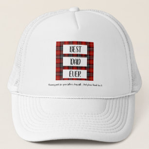 Best Dad Ever Funny Quote Father's Day Gift Trucker Hat