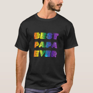 Best Dad Ever Gay Pride Lgbtq Rainbow Proud Dad Pa T-Shirt