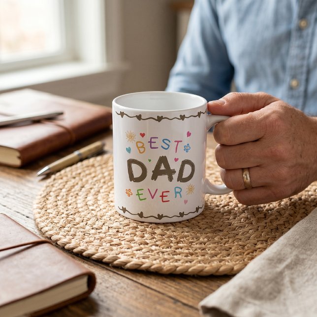 Best Dad Ever Gift For Dad Father's Day Coffee Mug (Creator Uploaded)