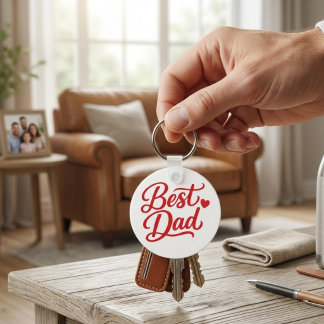 Best Dad Ever Gift Tee Key Ring