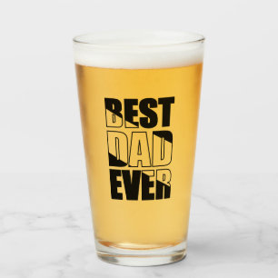 Best Dad Ever Glass