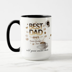 Best Dad Ever – Gold & Gratitude Mug