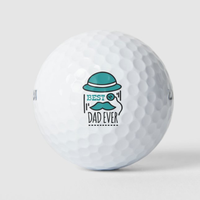 Best Dad Ever  Golf Balls (Front)