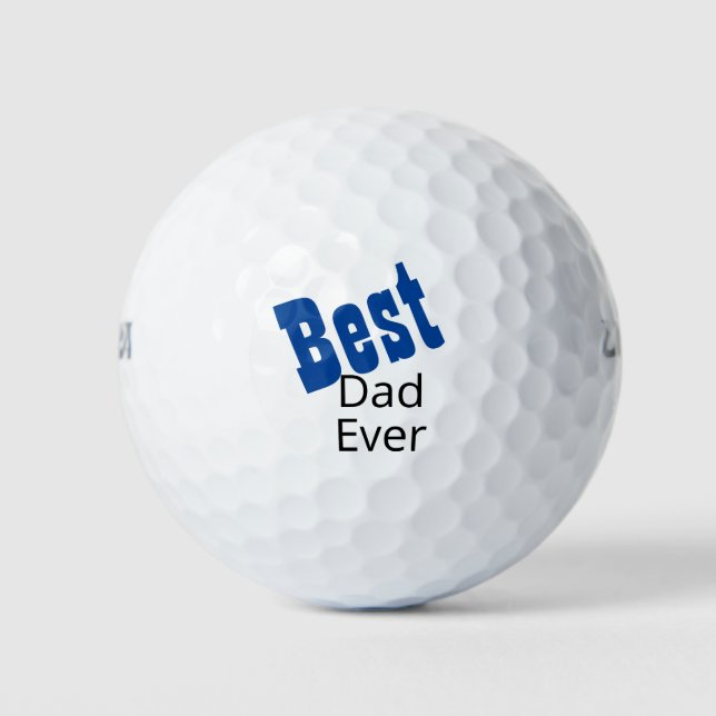 Best Dad Ever Golf Balls (Front)