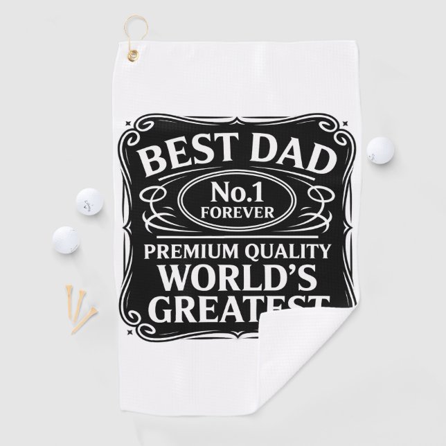 Best Dad Ever Golf Towel (InSitu)