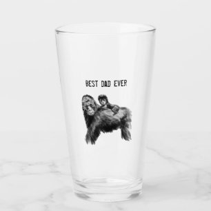 Best dad ever gorilla with baby glass