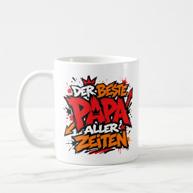 best dad ever graffiti 1 coffee mug (Left)