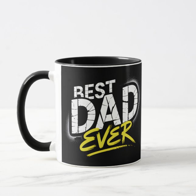 Best Dad Ever Graffiti Art Mug (Left)