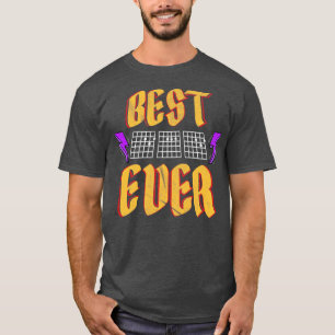 Best dad ever guitar chords fathers day gift 2022 T-Shirt