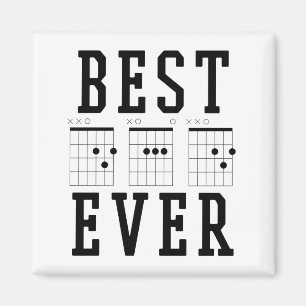 Best Dad Ever Guitar Chords Father's day Gift Magnet
