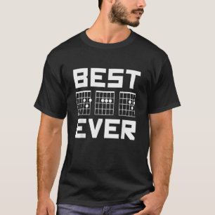 Best Dad Ever Guitar Chords for Musician Father T-Shirt