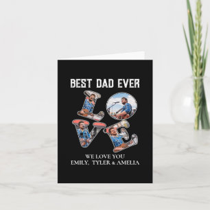 Best Dad Ever Guitar Lovers Guitarlist Card