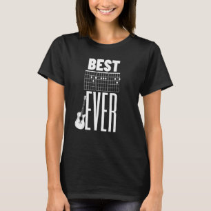 Best Dad Ever Guitar Player Chord Notes Guitar 1 T-Shirt