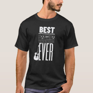 Best Dad Ever Guitar Player Chord Notes Guitar 1 T-Shirt