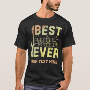 Best Dad Ever Guitarist Musician Father's Day T-Shirt