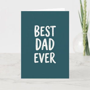 Best Dad Ever Hand Lettered Card