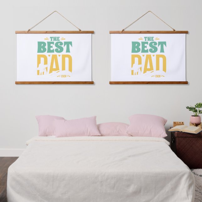 Best Dad Ever Hanging Tapestry (Bedroom)