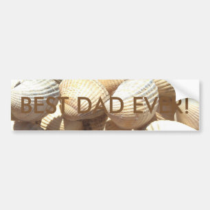 Best Dad Ever Happy Father´s Day Seashells Beach Bumper Sticker