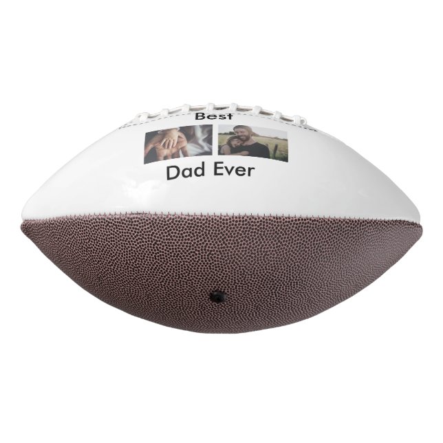 best dad ever happy father's day add your photo  football (Rotated 270)