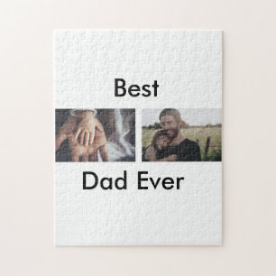 best dad ever happy father's day add your photo jigsaw puzzle